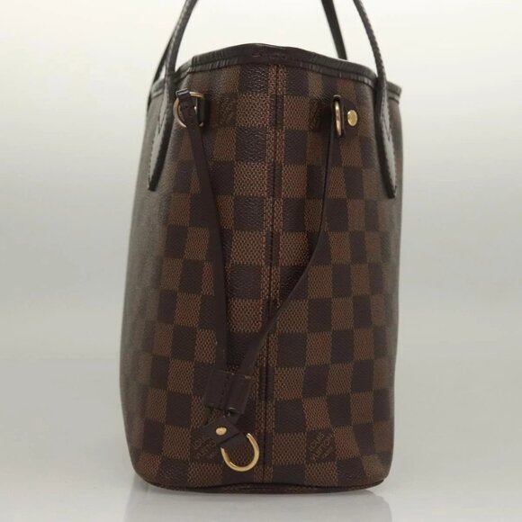 LOUIS VUITTON Damier Ebene Neverfull PM Tote Bag N51109 LV Auth 133366 - Picture 6 of 16